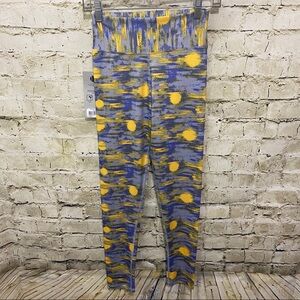 NWT Beup Purple Yellow Supreme Sunshine Leggings